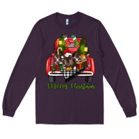 Plum merry christmas truck Long Sleeve Tee - RanaPortraitStore
