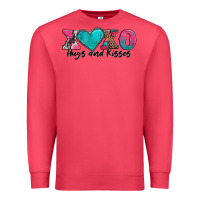 Cardinal xoxo hugs and kisses valentines day Premium Sweatshirt - AdoDesignShop