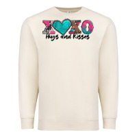 Sandshell xoxo hugs and kisses valentines day Premium Sweatshirt - AdoDesignShop