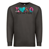 Smoke xoxo hugs and kisses valentines day Premium Sweatshirt - AdoDesignShop