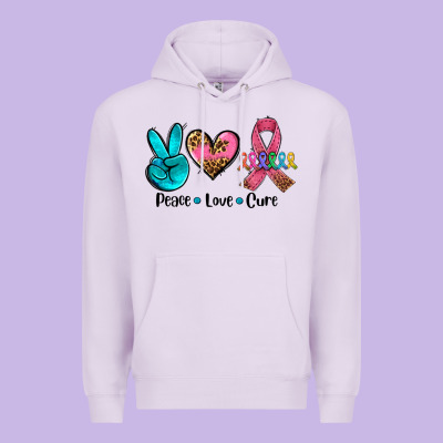 Peace Love  Cure Premium Hoodie Designed By Adodesignshop
