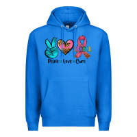 True Royal peace love  cure Premium Hoodie - AdoDesignShop
