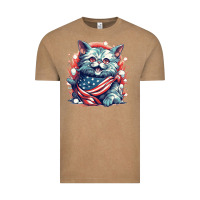 Vintage Coffee cat7 Vintage Tee - Unal Design