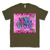 Army Green cute and fluffy stitch Classic Tee - Zillion Design Studio