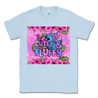 Dusty Blue cute and fluffy stitch Classic Tee - Zillion Design Studio