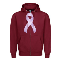 Burgundy testicular cancer ribbon fa element Zipper Hoodie - FaDigitalArtStudio