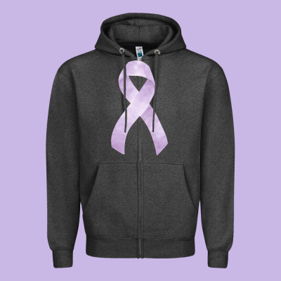 Testicular Cancer Ribbon Fa Element Zipper Hoodie Designed By Fadigitalartstudio
