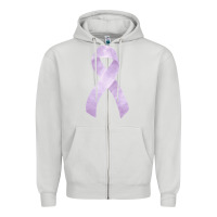 Dove Grey testicular cancer ribbon fa element Zipper Hoodie - FaDigitalArtStudio