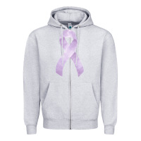 Heather Grey testicular cancer ribbon fa element Zipper Hoodie - FaDigitalArtStudio