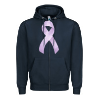 Navy testicular cancer ribbon fa element Zipper Hoodie - FaDigitalArtStudio
