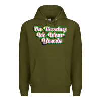 Army Green on tuesday we wear beads Premium Hoodie - MaliasSmallBusiness