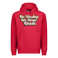 Cardinal on tuesday we wear beads Premium Hoodie - MaliasSmallBusiness