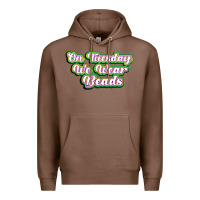 Chestnut on tuesday we wear beads Premium Hoodie - MaliasSmallBusiness