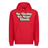 Red on tuesday we wear beads Premium Hoodie - MaliasSmallBusiness