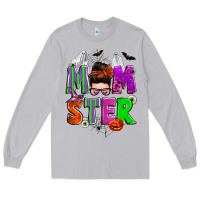 Moon Dust halloween momster messy bun Long Sleeve Tee - Zillion Design Studio