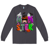 Smoke halloween momster messy bun Long Sleeve Tee - Zillion Design Studio