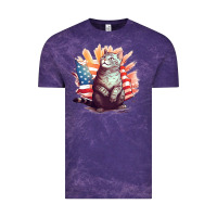Cloud Purple cat8 Vintage Tee - Unal Design