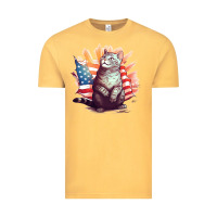 Vintage Mustard cat8 Vintage Tee - Unal Design