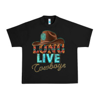 Black long live cowboys Urban Heavy Tee - texasbilliewilder