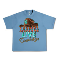 Pebble Blue long live cowboys Urban Heavy Tee - texasbilliewilder