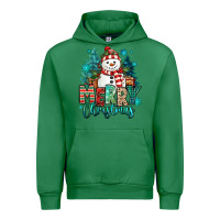 Emerald merry christmas snowman Urban Hoodie - MaliasSmallBusiness