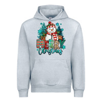 Heather Grey merry christmas snowman Urban Hoodie - MaliasSmallBusiness