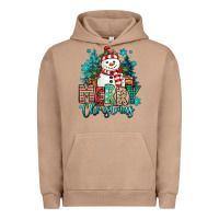 Pigment Burro merry christmas snowman Urban Hoodie - MaliasSmallBusiness