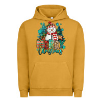 Pigment Peanut Butter merry christmas snowman Urban Hoodie - MaliasSmallBusiness