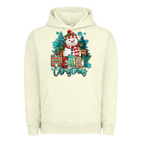Pigment Pistachio merry christmas snowman Urban Hoodie - MaliasSmallBusiness