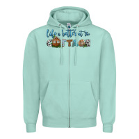 Seafoam life is better at the cottage Zipper Hoodie - HRA Design Shop