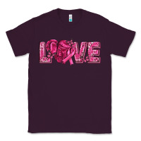 Plum Breast Cancer Love Classic Tee - texasbilliewilder