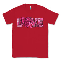 Red Breast Cancer Love Classic Tee - texasbilliewilder