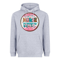 Heather Grey nurse round earrings 2 Heavyweight Hoodie - BundleAndBundleShop