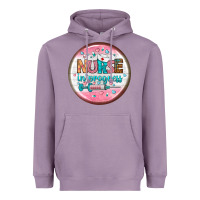Lavender nurse round earrings 2 Heavyweight Hoodie - BundleAndBundleShop