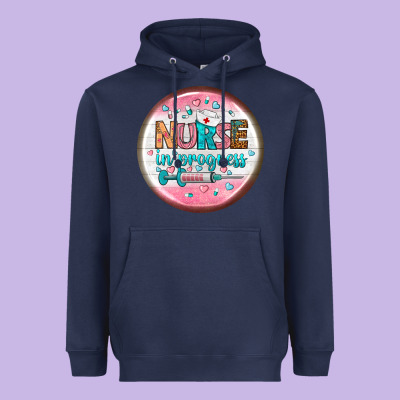 Nurse Round Earrings 2 Heavyweight Hoodie Designed By Bundleandbundleshop