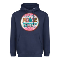Navy nurse round earrings 2 Heavyweight Hoodie - BundleAndBundleShop