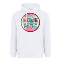 White nurse round earrings 2 Heavyweight Hoodie - BundleAndBundleShop