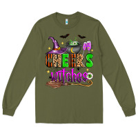 Army Green Cheers witches Long Sleeve Tee - Zillion Design Studio