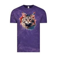 Cloud Purple cat9 Vintage Tee - Unal Design