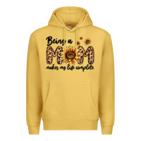 Antique Gold being a mom makes my life complete Premium Hoodie - MaliasSmallBusiness