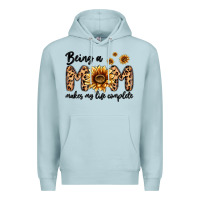 Blue Mist being a mom makes my life complete Premium Hoodie - MaliasSmallBusiness