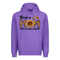 Purple being a mom makes my life complete Premium Hoodie - MaliasSmallBusiness