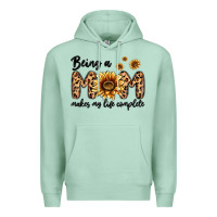 Seafoam being a mom makes my life complete Premium Hoodie - MaliasSmallBusiness