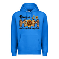 True Royal being a mom makes my life complete Premium Hoodie - MaliasSmallBusiness