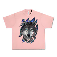 Salmon Wolf scratch mark Urban Heavy Tee - RanaPortraitStore