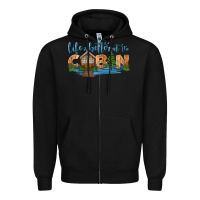 Black life is better at the cabin Zipper Hoodie - HRA Design Shop