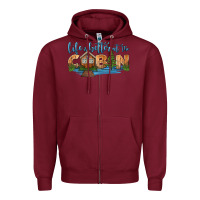 Burgundy life is better at the cabin Zipper Hoodie - HRA Design Shop