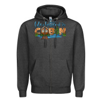 Charcoal Heather life is better at the cabin Zipper Hoodie - HRA Design Shop