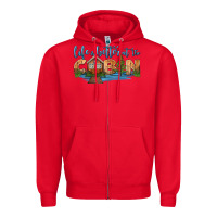 Red life is better at the cabin Zipper Hoodie - HRA Design Shop