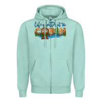 Seafoam life is better at the cabin Zipper Hoodie - HRA Design Shop